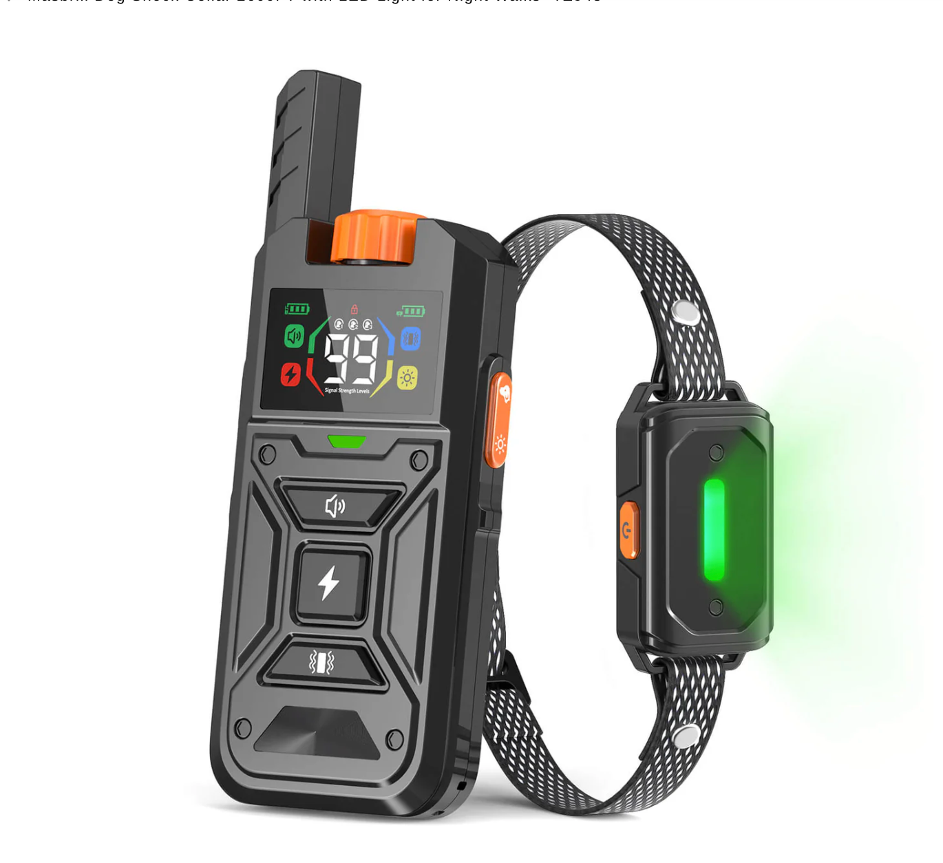 Dog Shock Collar 2600FT with LED Light for Night Walks